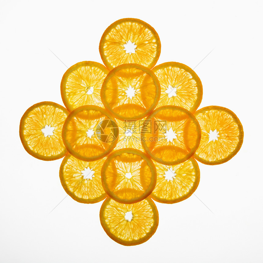 水果模式小吃圆形钻石万花筒营养静物圆圈生产橙子饮食图片