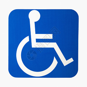 残疾标志轮椅障碍人士残障静物标识正方形工作室背景图片