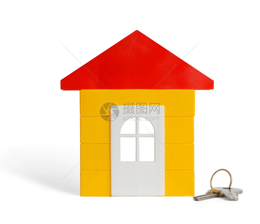 玩具屋财产建筑学住宅钥匙钥匙圈建筑安全图片
