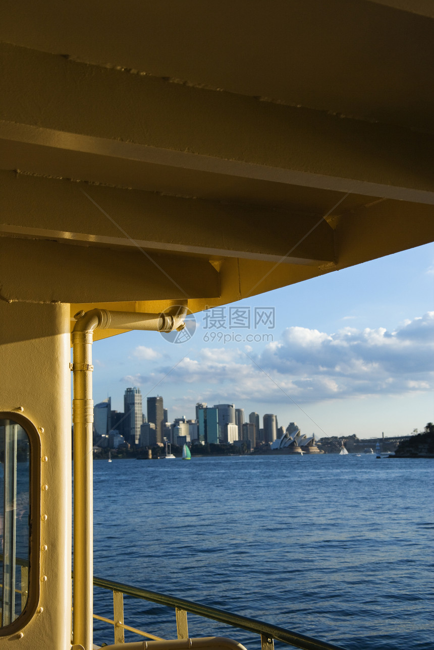 澳大利亚悉尼港城市景观交通工具港口运输船只照片摩天大楼渡船旅游图片
