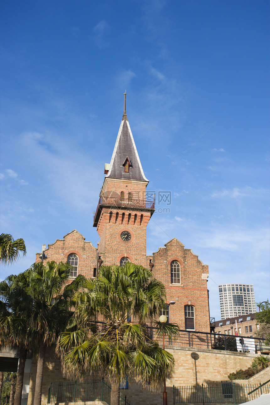 历史建筑 澳大利亚地标风光建筑学历史性石头钟楼旅行假期旅游城市图片