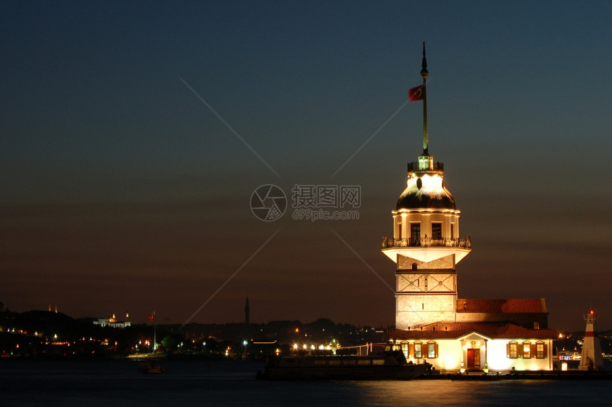 伊斯坦布尔浪漫主义城市摇篮水路帝国建筑脚凳历史性建筑学图片