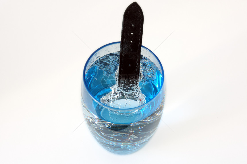 防水手表玻璃服务测试空气膀胱腕带防水剂药瓶小瓶蓝色图片