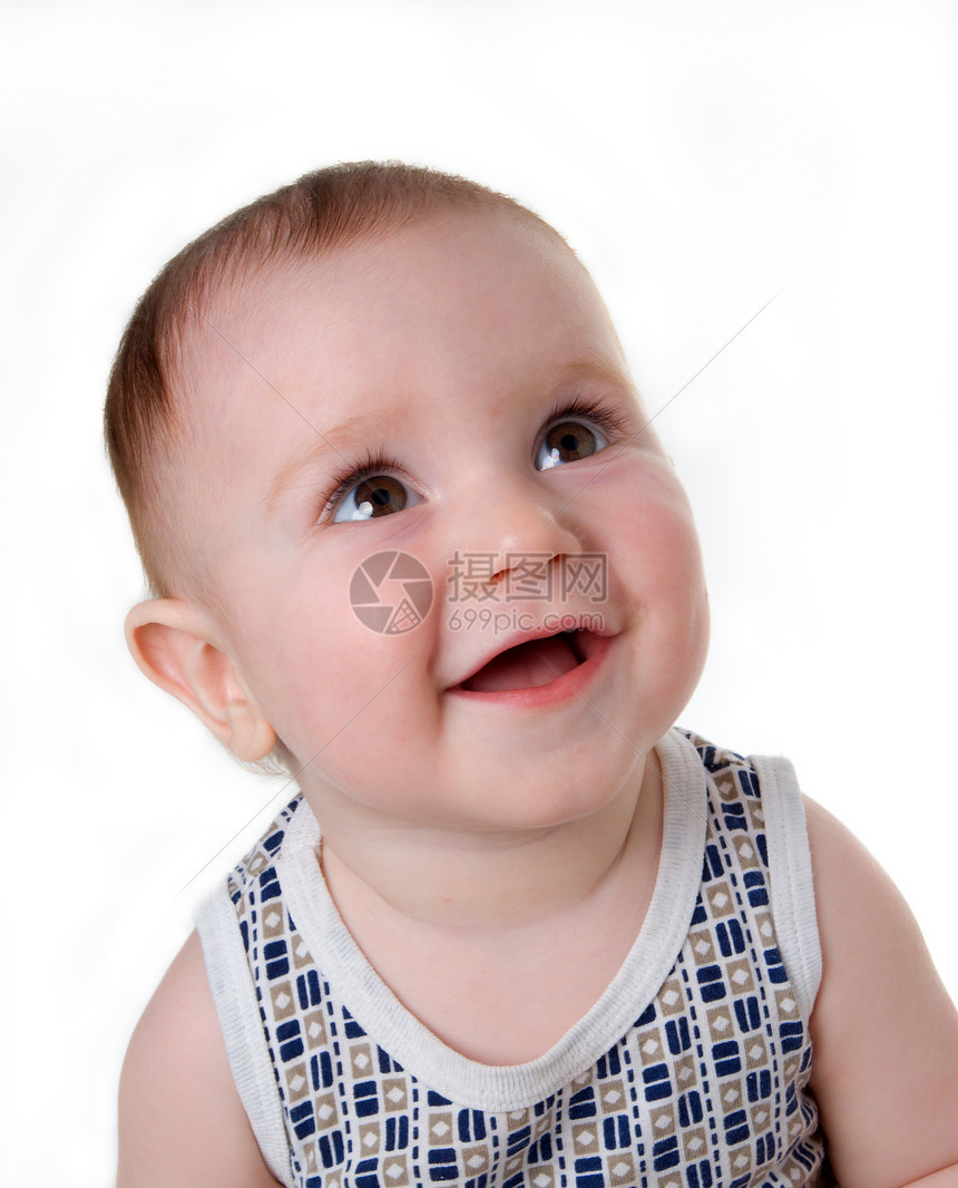 吨微笑孩子眼睛儿童婴儿男生童年儿子喜悦快乐生活图片