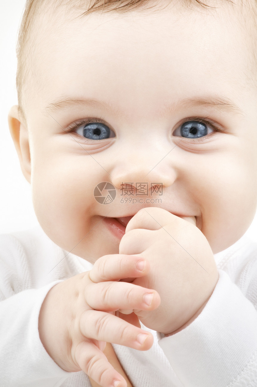婴孩婴儿乐趣皮肤眼睛蓝色微笑快乐情感生活男性青少年图片