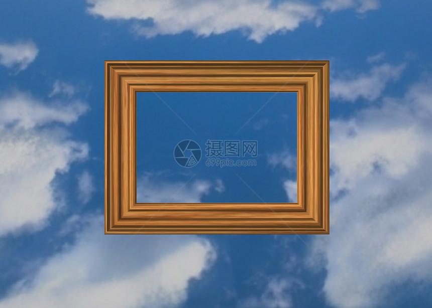 天堂的图片展览控制板绘画插图相框框架宝石白色照片空白图片