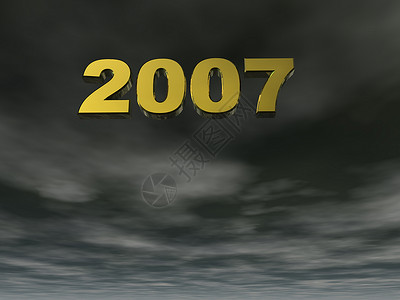 2007年黄色时间背景图片