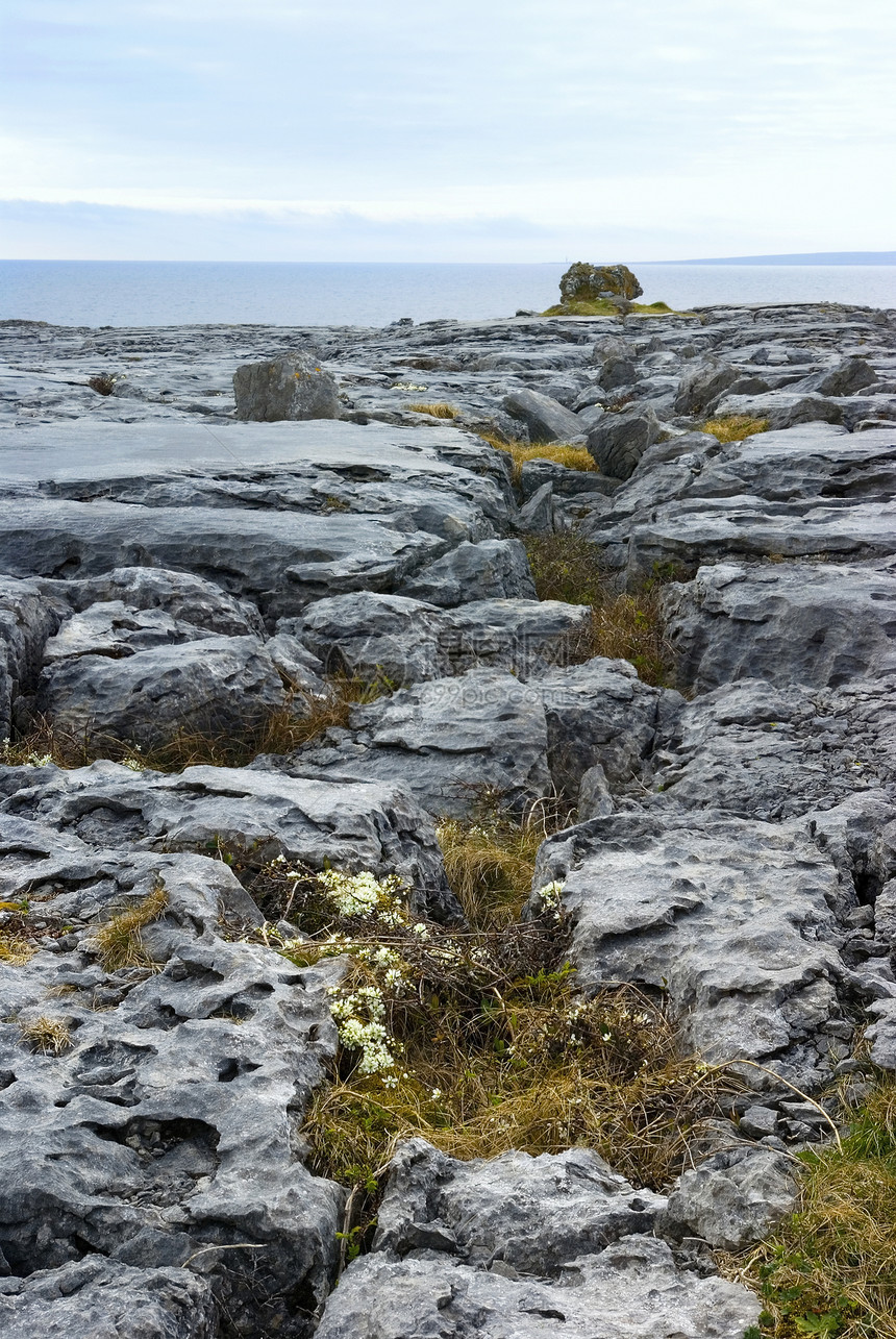 石灰岩岩层岩石编队黑刺荒野农村裂缝地标巨石伯伦海洋图片