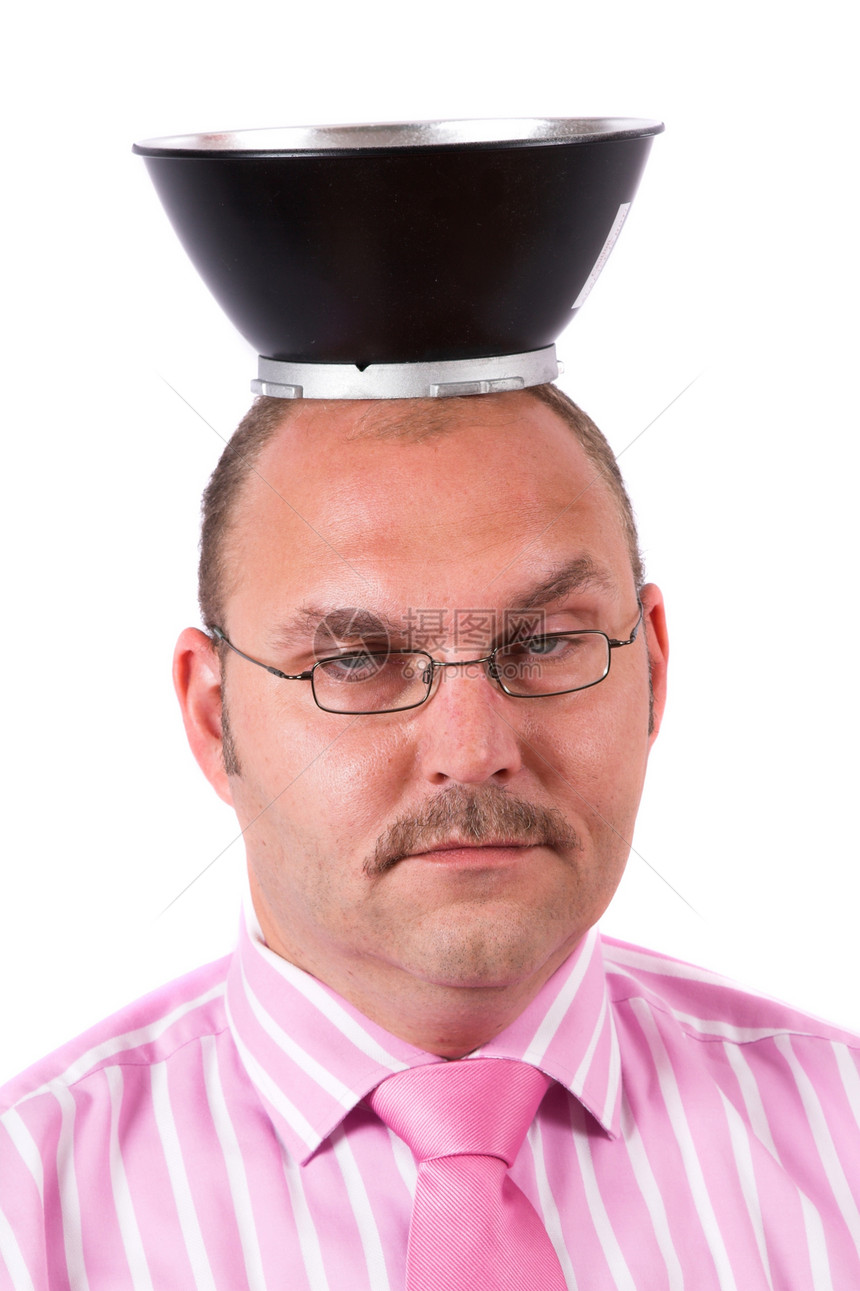 缺少点经营人士商业帽子胡子概念服装商务男性成人图片