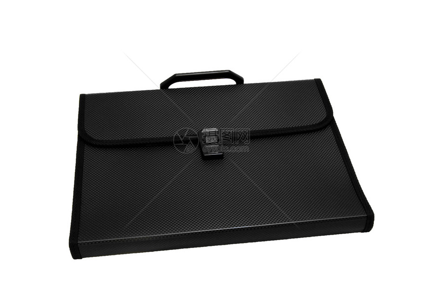 黑色黑包商业手提箱文件夹办公室配饰工作皮革图片