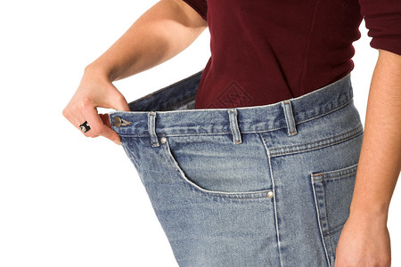 减负权重牛仔裤饮食女性体重减肥女性化背景图片