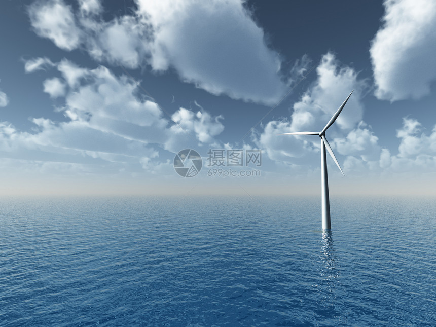风风发电机环境幻觉车削气候海洋排放旋转器绿色多云活力图片