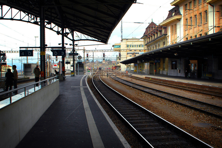洛桑火车站民众运输建筑物车站雨棚曲目城市图片