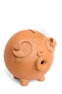 猪猪银行耳朵笔记现金储蓄背景图片