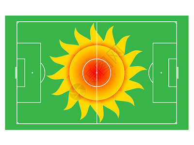 足球太阳背景图片