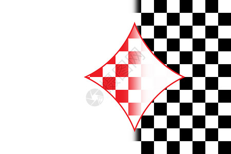衬衣和棋盘正方形娱乐游戏红色插图白色卡片黑色背景图片
