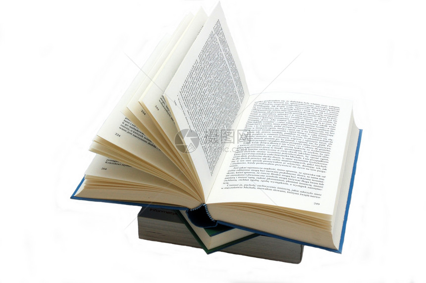 打开的书簿蓝色小说学校白色图书馆阅读页数学习大学教育图片