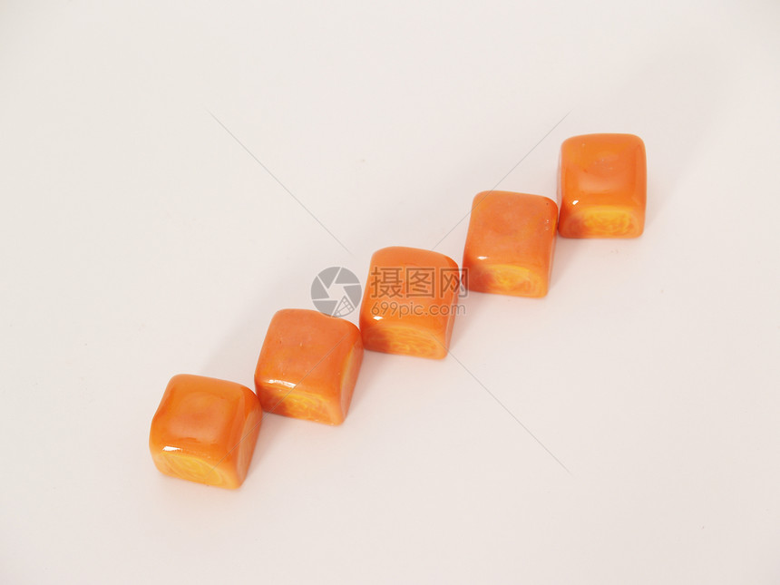 瓷骰子作品宝石工艺风景正方形橙子图片