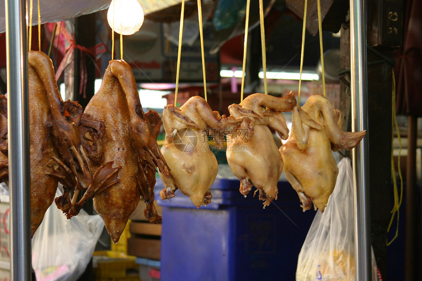 出售鸡肉小贩销售量食物摊位旅行图片