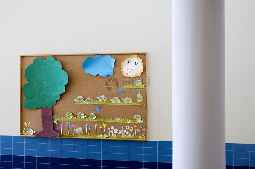 吊架板工艺空白童年软木图纸大厅房间院子植物艺术图片
