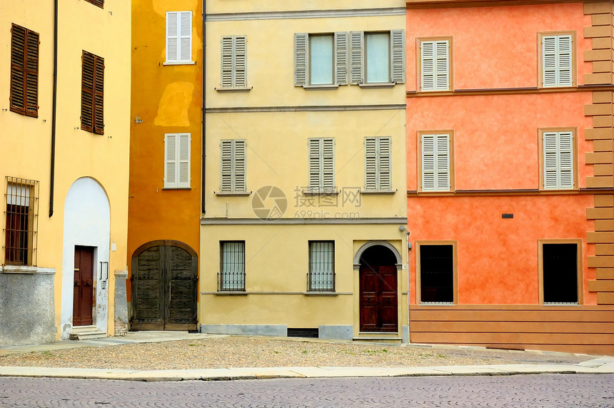 彩色意大利语房屋图片