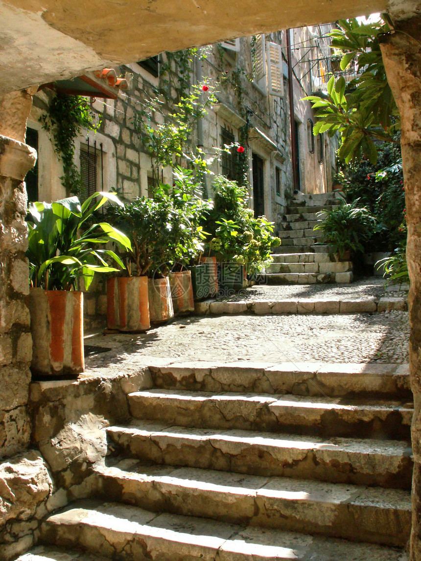 Dalmatian镇旅游观光国家气候民间种族楼梯风景建筑学访问图片