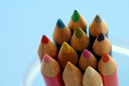 多样性木头铅笔彩虹背景图片
