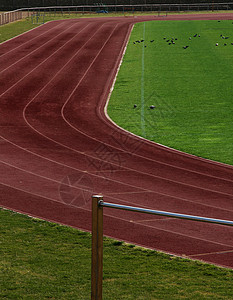 跟踪和外地车道体育场跑步状况运动慢跑竞技背景图片