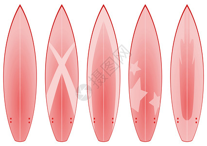 冲浪板设计(红色)背景图片