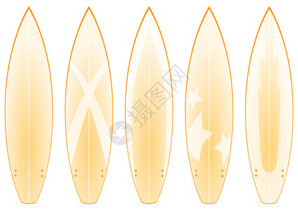 冲浪板设计(黄)背景图片