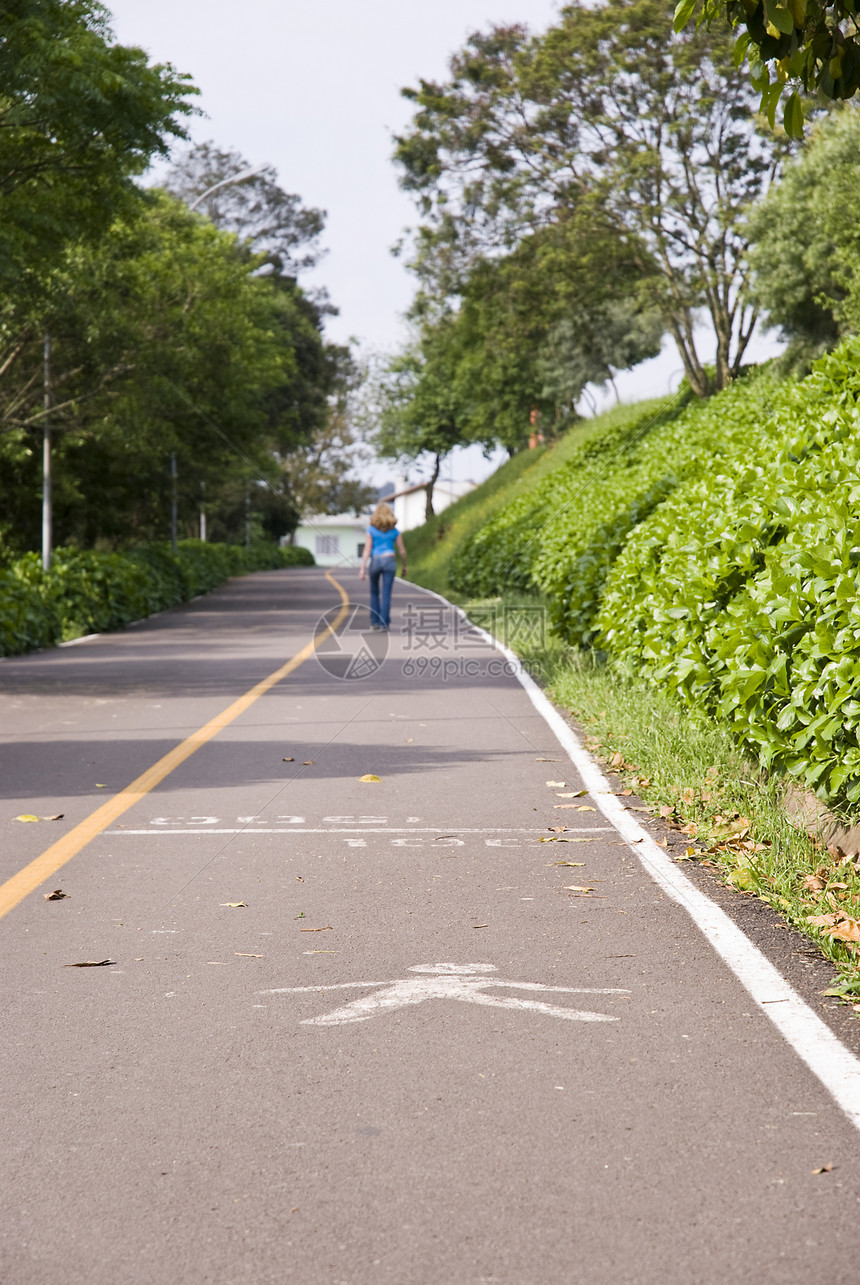 人行道公园行人火柴人运动小路街道车道图片