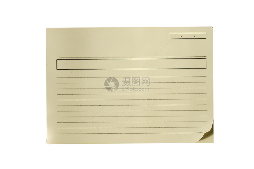 空白白纸商业白色公告笔记纸笔记办公室软垫黄色备忘录图钉图片