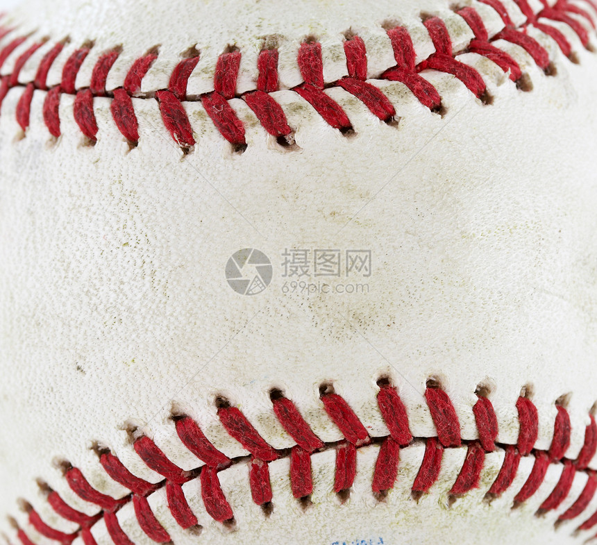 棒球休闲爱好宏观闲暇乐趣皮革接缝运动白色联盟图片