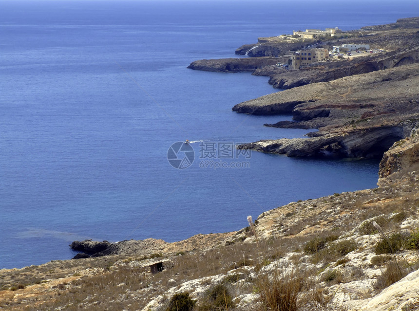 地中海居民场景假期海洋风景天顶地平线天蓝色沿海环境蓝色图片