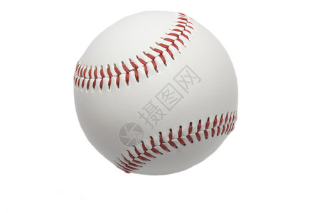 垒球圆形工具球赛白色拼接游戏运动红色背景图片