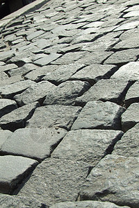 cobbble 圆形鹅卵石城市灰色石头路面背景图片