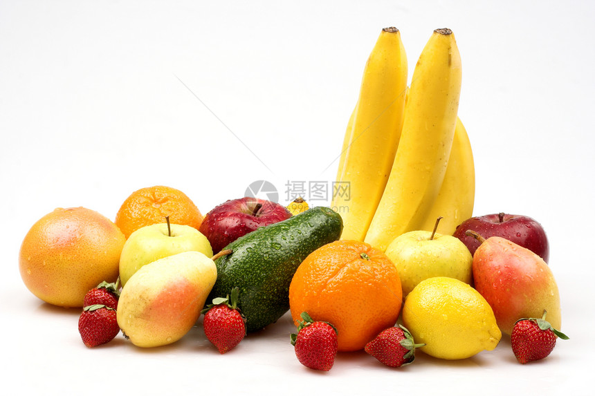 各种水果健康作品橙子香蕉柠檬食物饮食图片