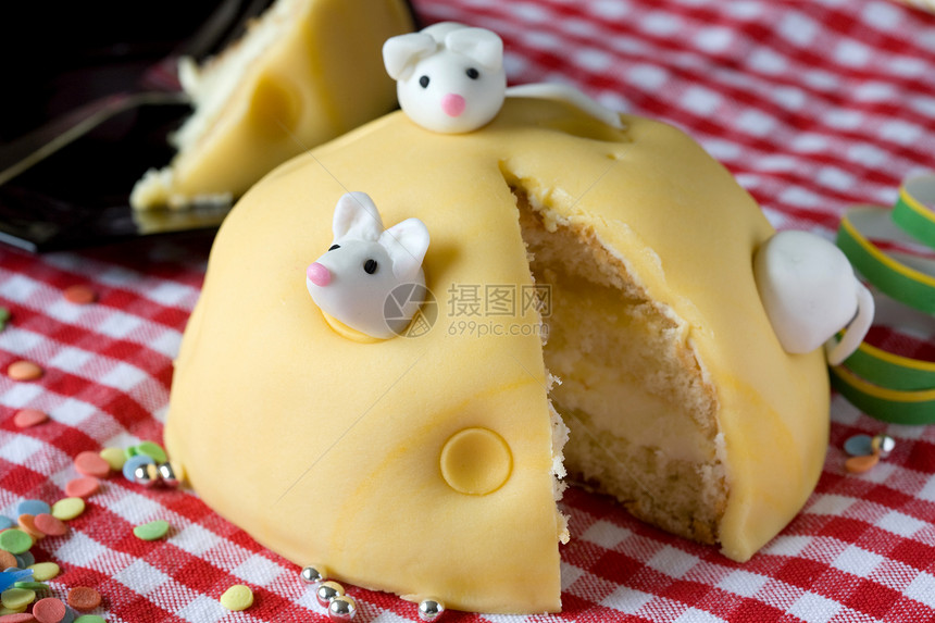 美味的小蛋糕庆典老鼠生日蛋糕装饰甜点糖果食物生日图片