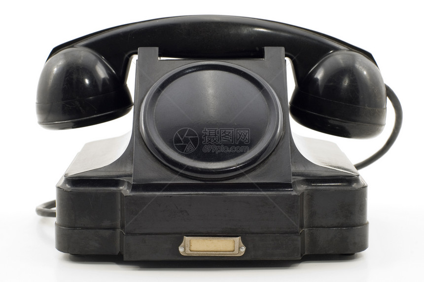 老电话乡愁听筒技术黑色怀旧白色电讯器具古董图片