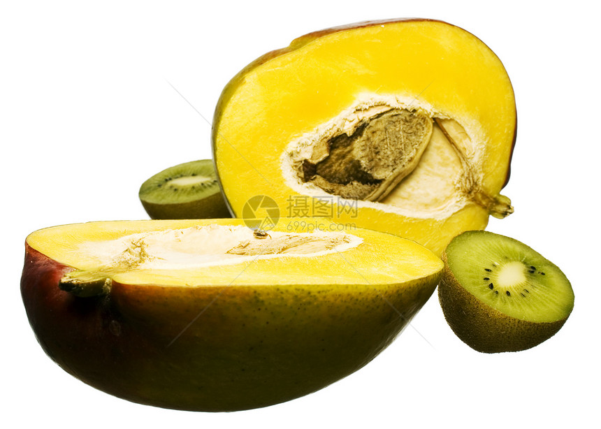 芒果和基维生活方式甜点健康饮食甜食热带饮食水果图片