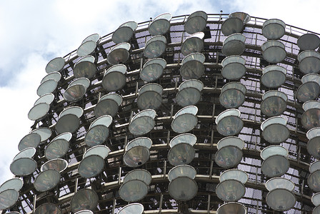 台式灯电灯建筑学运动聚光灯体育场金属天空结构建筑背景图片