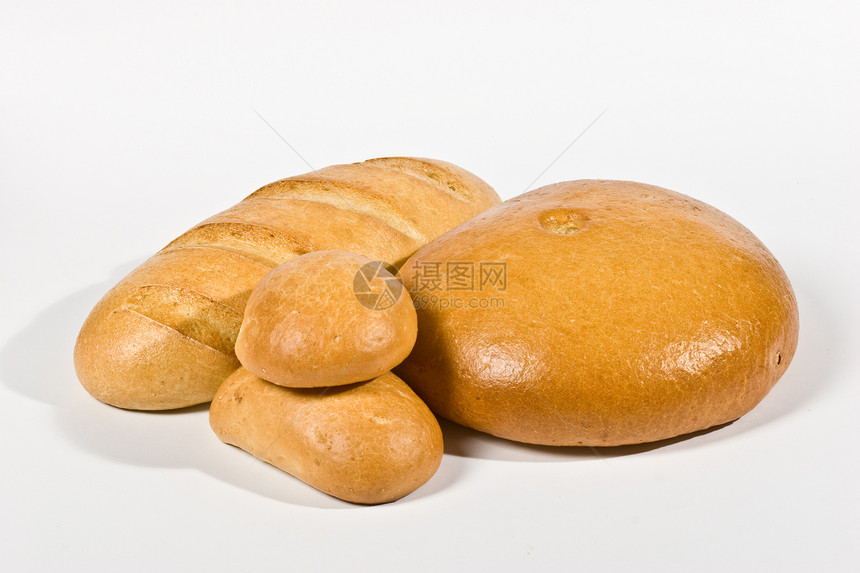 白面包营养糕点食物烘烤饮食面包棒盘子白色面包图片