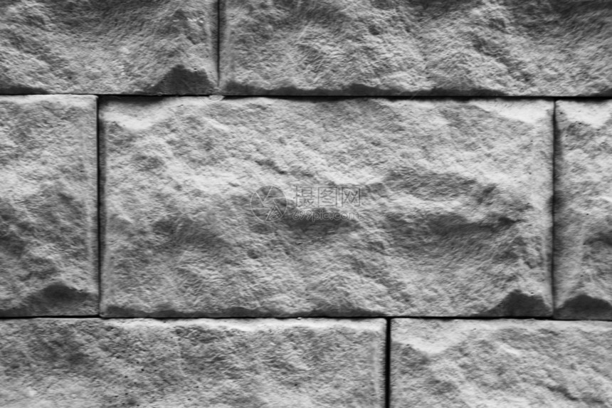 石头纹理建筑黑与白矩形正方形图片
