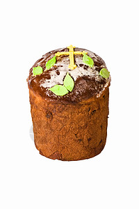 东部蛋糕宗教白色节日食物绿色背景图片