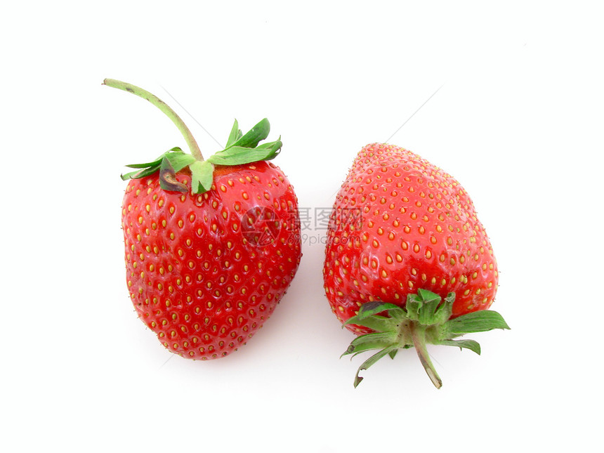 草莓红色健康维生素饮食营养白色水果图片