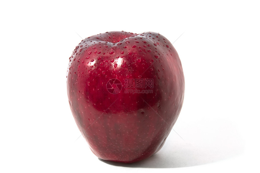红苹果饮食白色水果红色图片