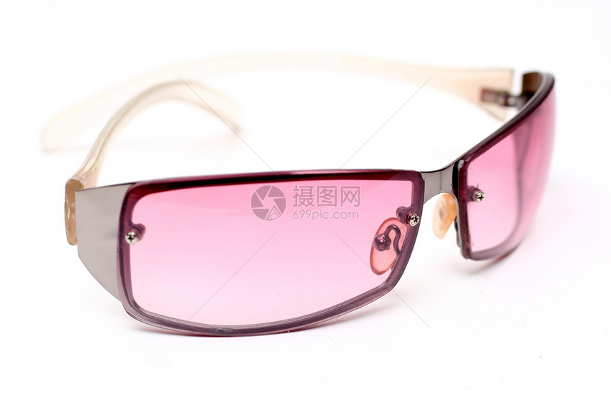 太阳镜镜片阳光配饰粉色塑料眼睛阴影太阳紫外线图片