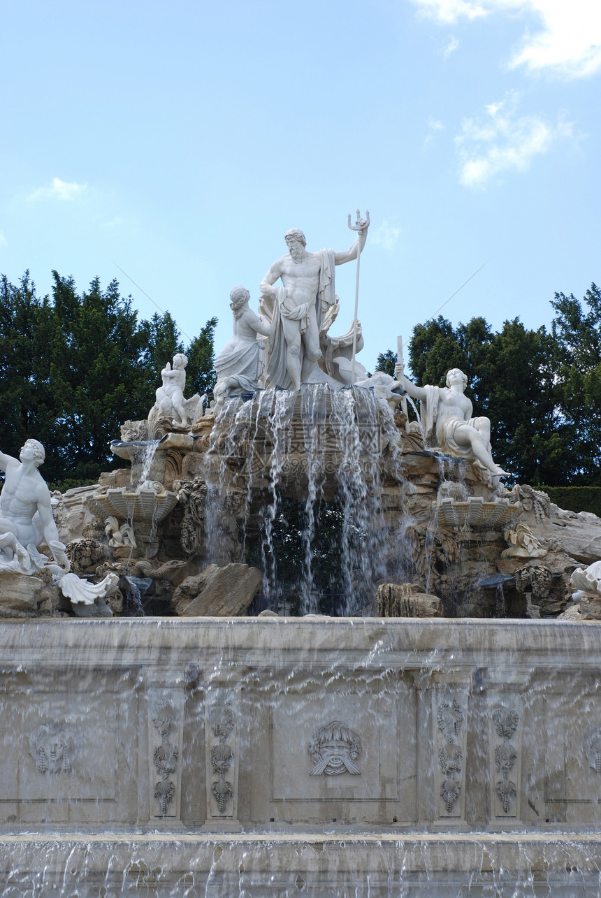 海王星喷泉风格雕塑旅游花园历史公园雕像图片