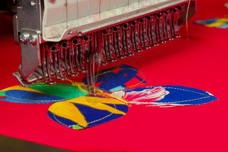 缝衣针制造制成品模式线程机床缝纫样本刺绣球衣货物衣针背景
