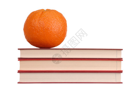 书本教育食物水果橙子学习阅读图书馆意义小说书店背景图片